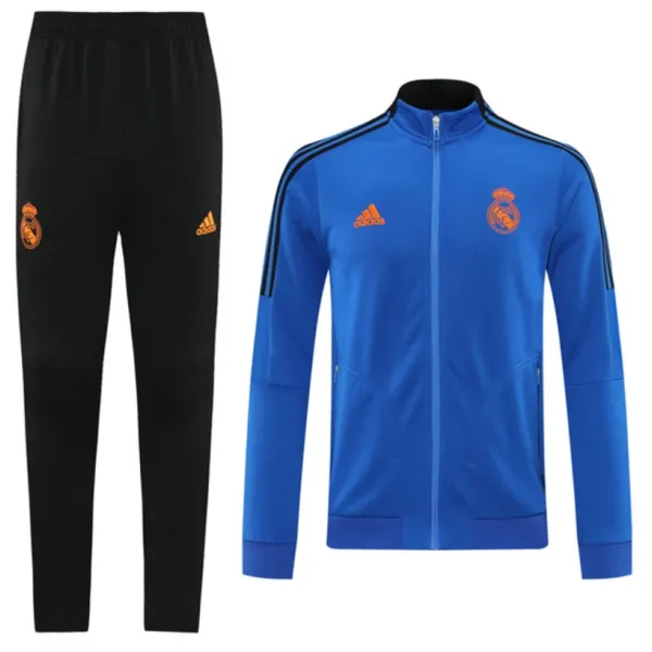 Kit treinamento Real Madrid 2021 2022 Adidas oficial Azul e preto
